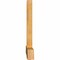 Ekena Millwork Eugene Rough Sawn Timber Gable Bracket, Western Red Cedar, 96"W x 40"H x 4"D x 6"F, 10/12 Pitch GBW096X40X0406EUG00RWR - alternate 2